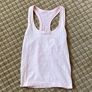 Lululemon Swiftly Tech Racerback Tank Top 2.0 Waist Length - Size 0 - Light pink